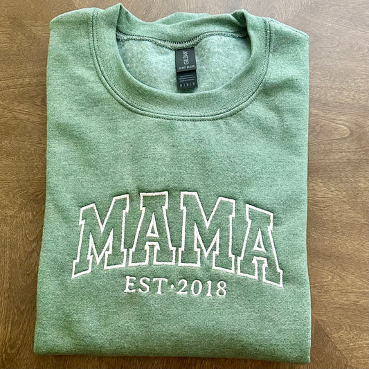 MAMA EST. Embroidered Sweatshirt