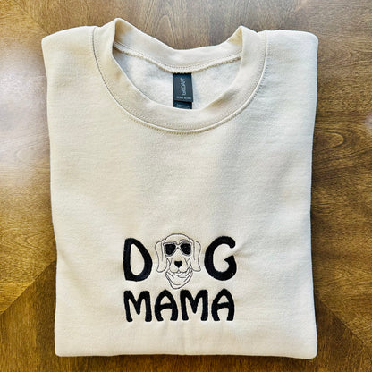 DOG MAMA Embroidered Sweatshirt