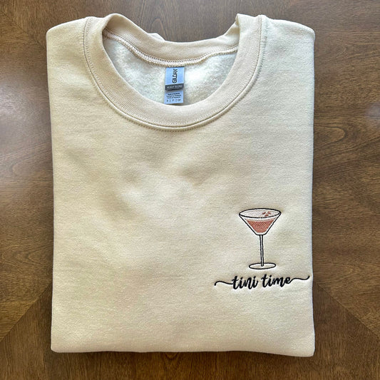 tini time Embroidered Sweatshirt