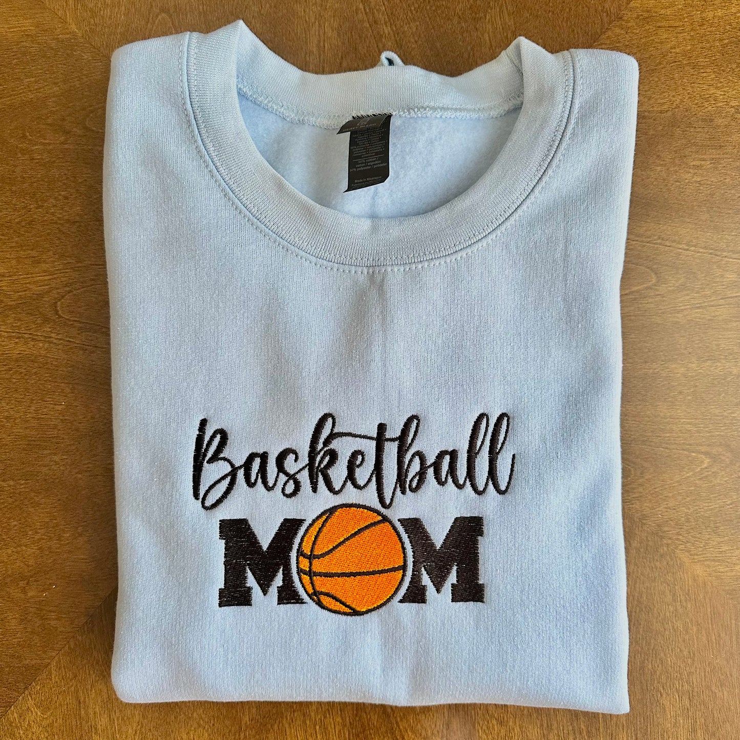 Basketball MOM Embroidered Sweatshirt