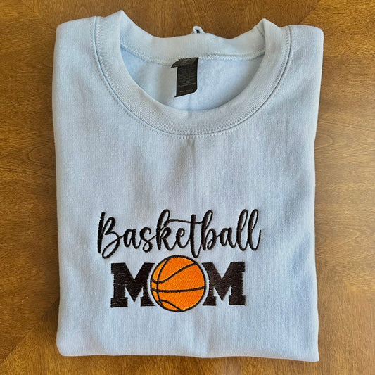Basketball MOM Embroidered Sweatshirt