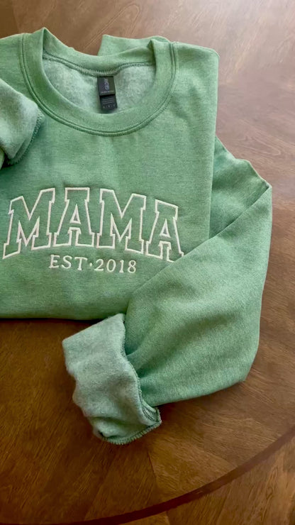 MAMA EST. Embroidered Sweatshirt