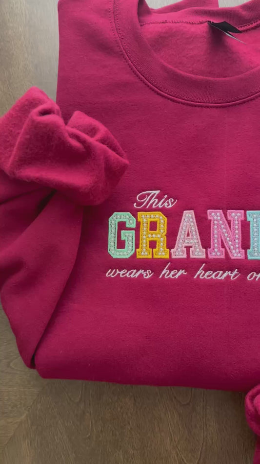 GRANDMA Embroidered Sweatshirt